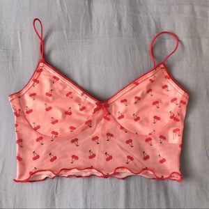 Y2K cherry bow cami / tank top ♥️